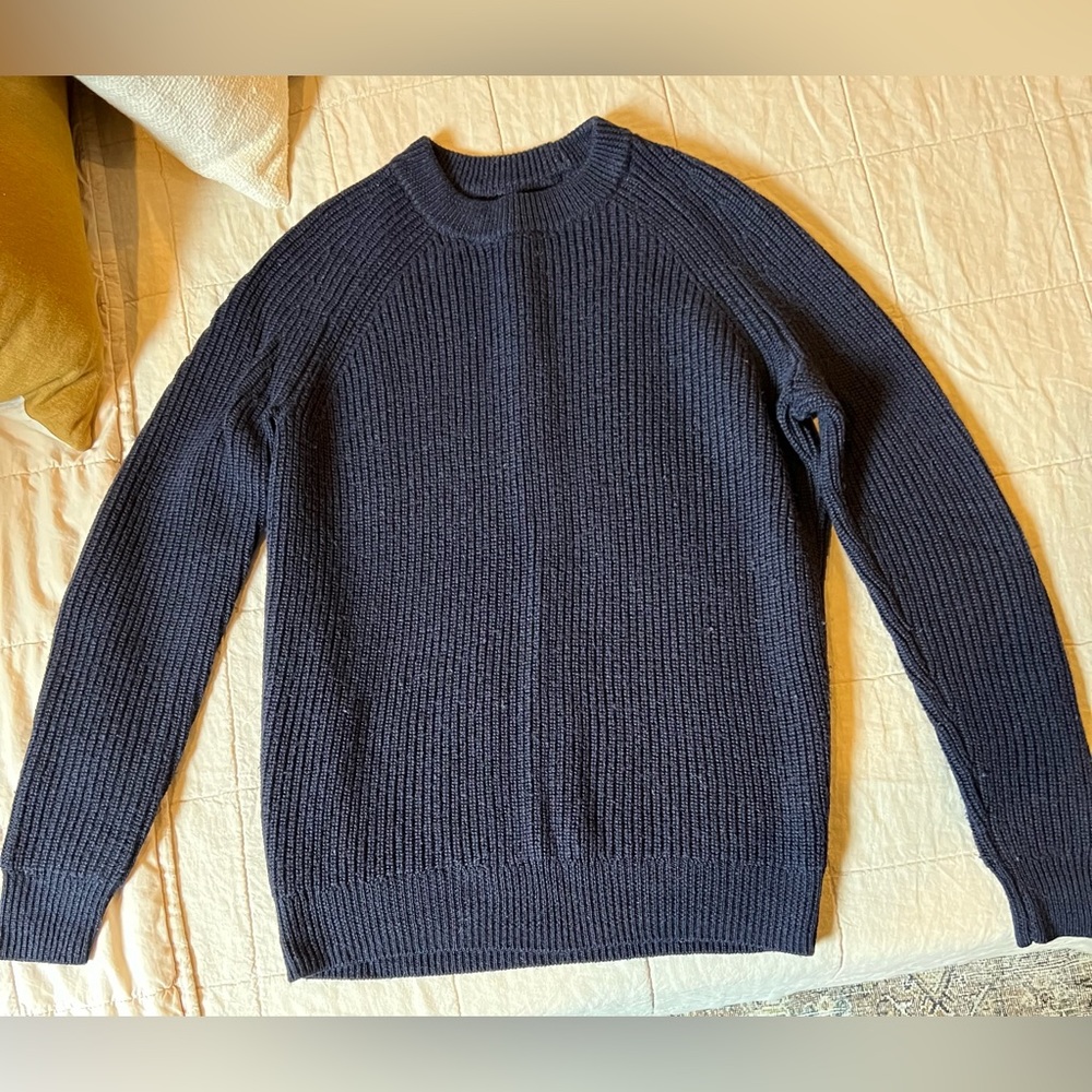 Grana Italian Merino Sweater M Navy